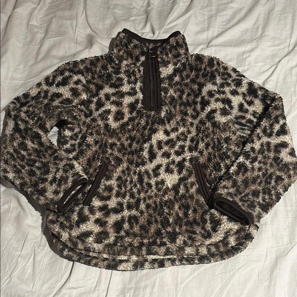 Leopard Print Kids Hoodie